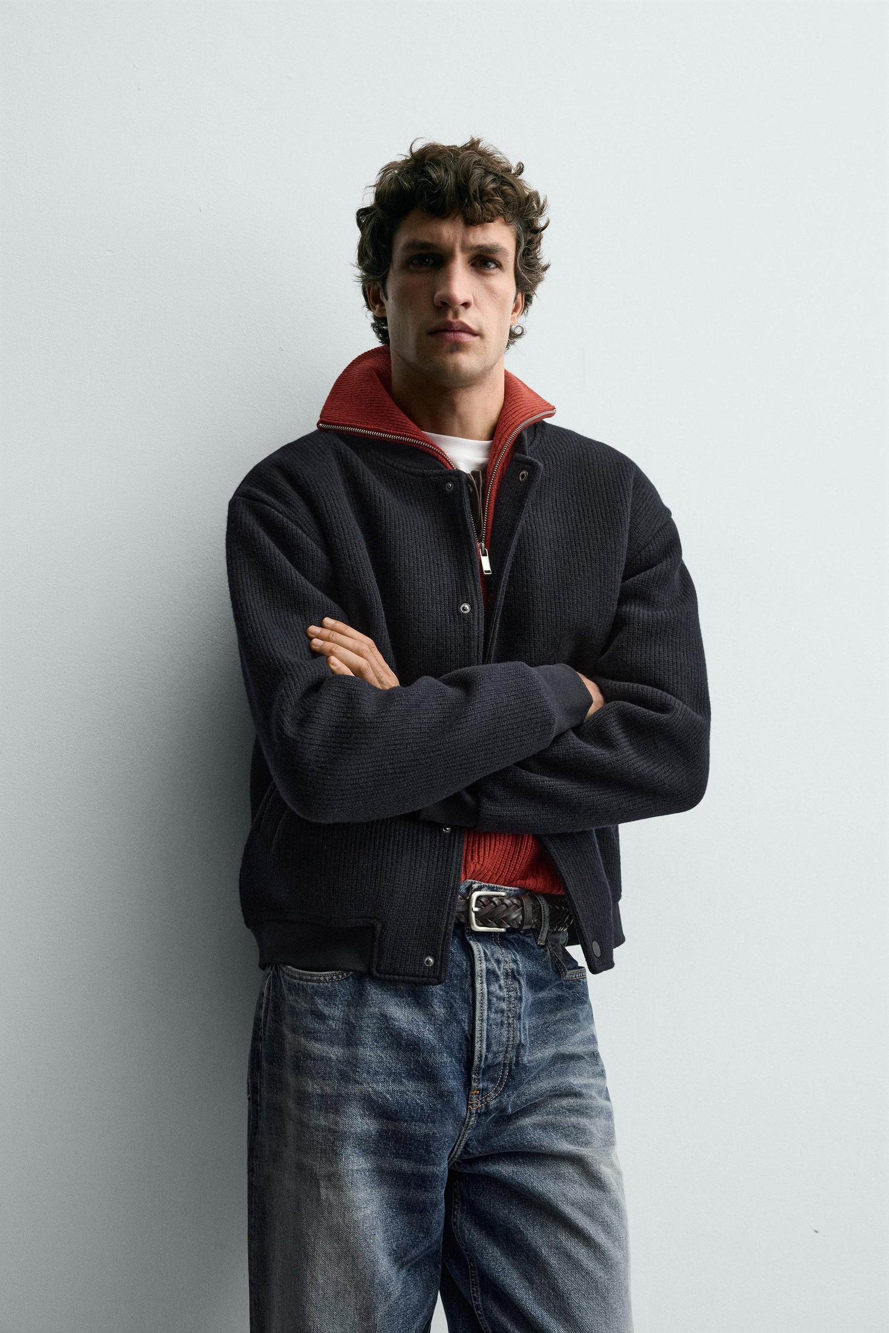 RIBBED BOMBER JACKET - Image 6