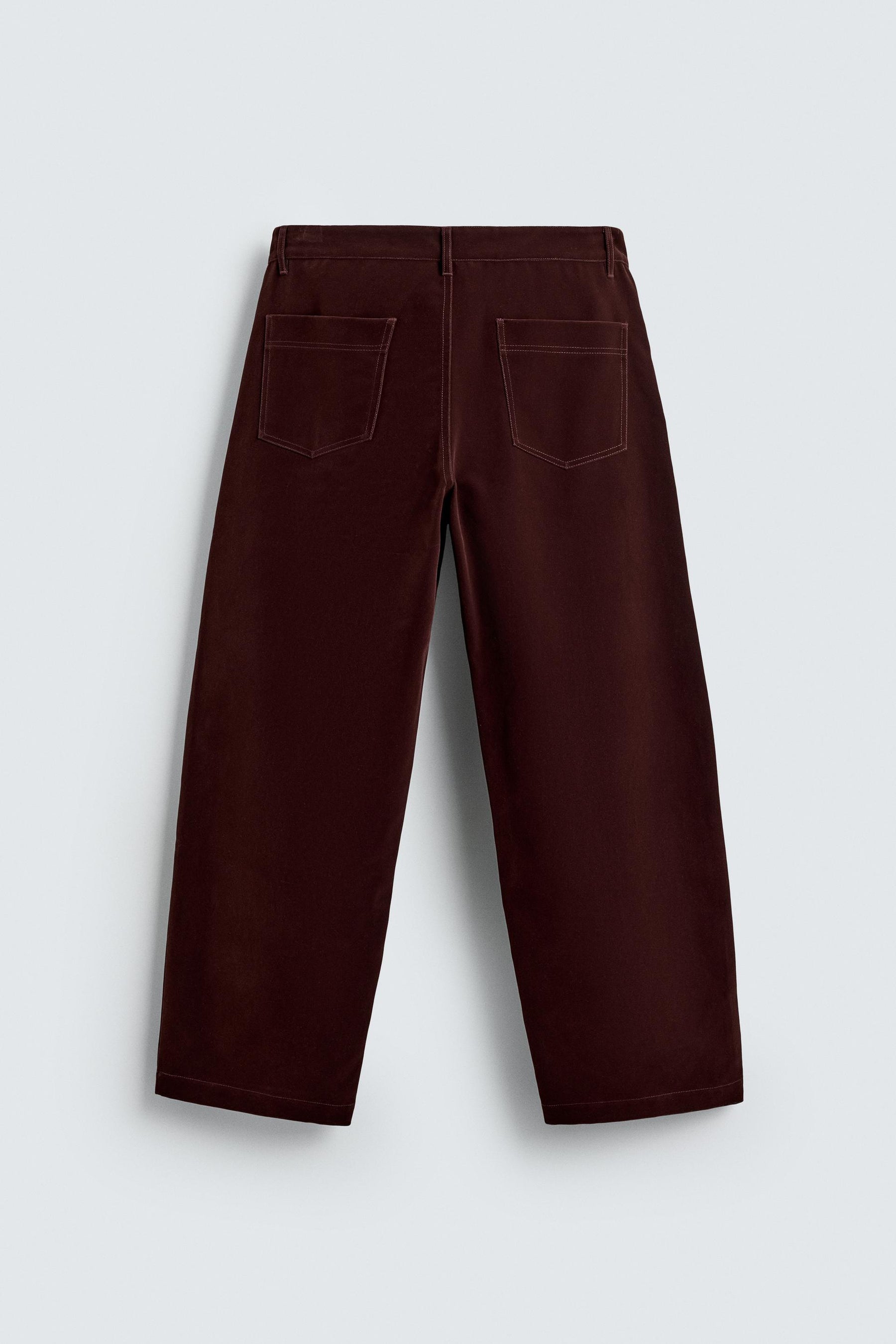 FLOCKED WIDE-LEG TROUSERS - Image 8