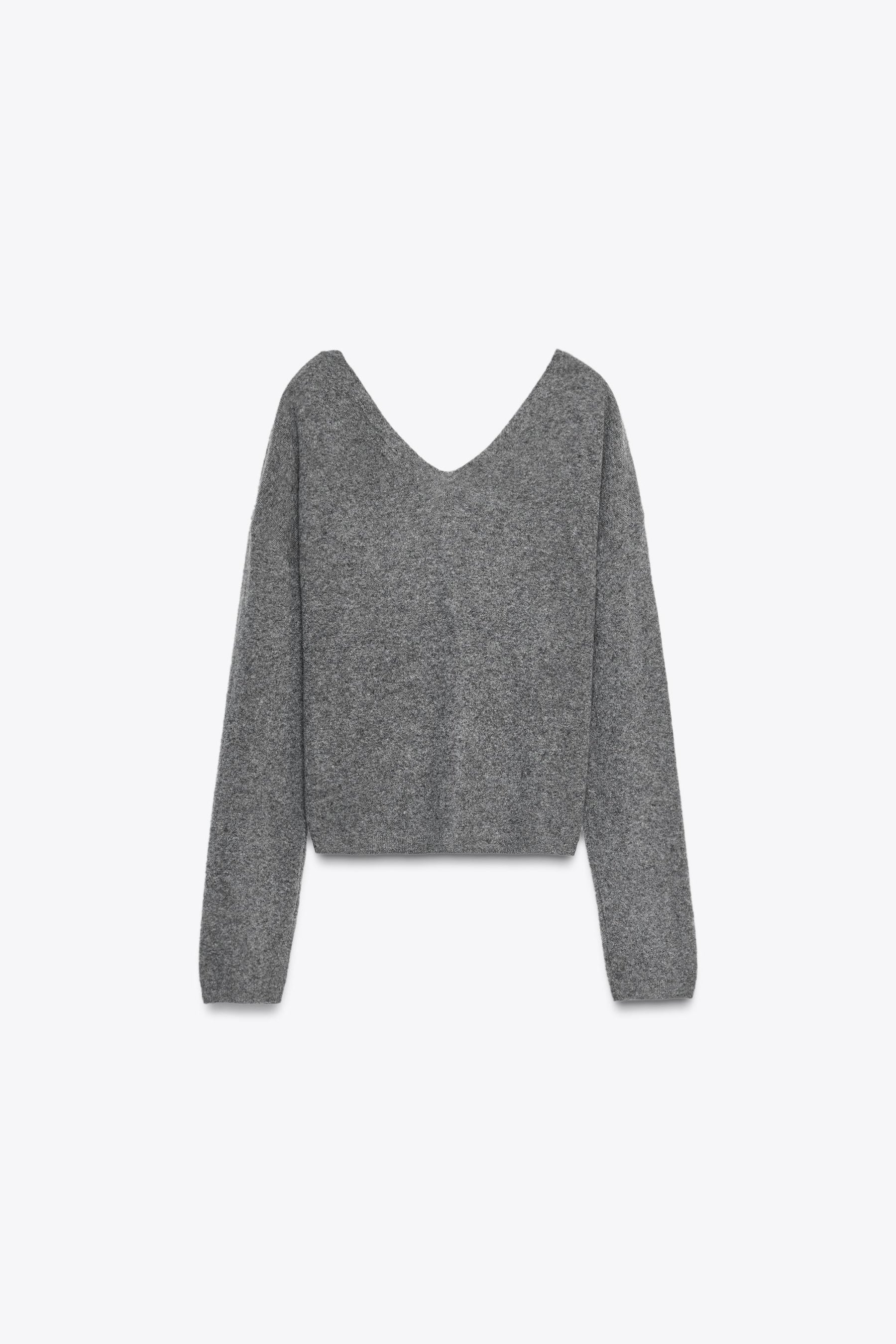 WOOL CASHMERE V-NECK CARDIGAN