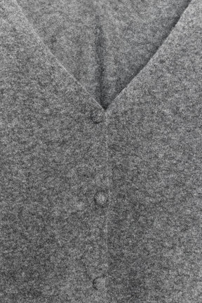 WOOL CASHMERE V-NECK CARDIGAN