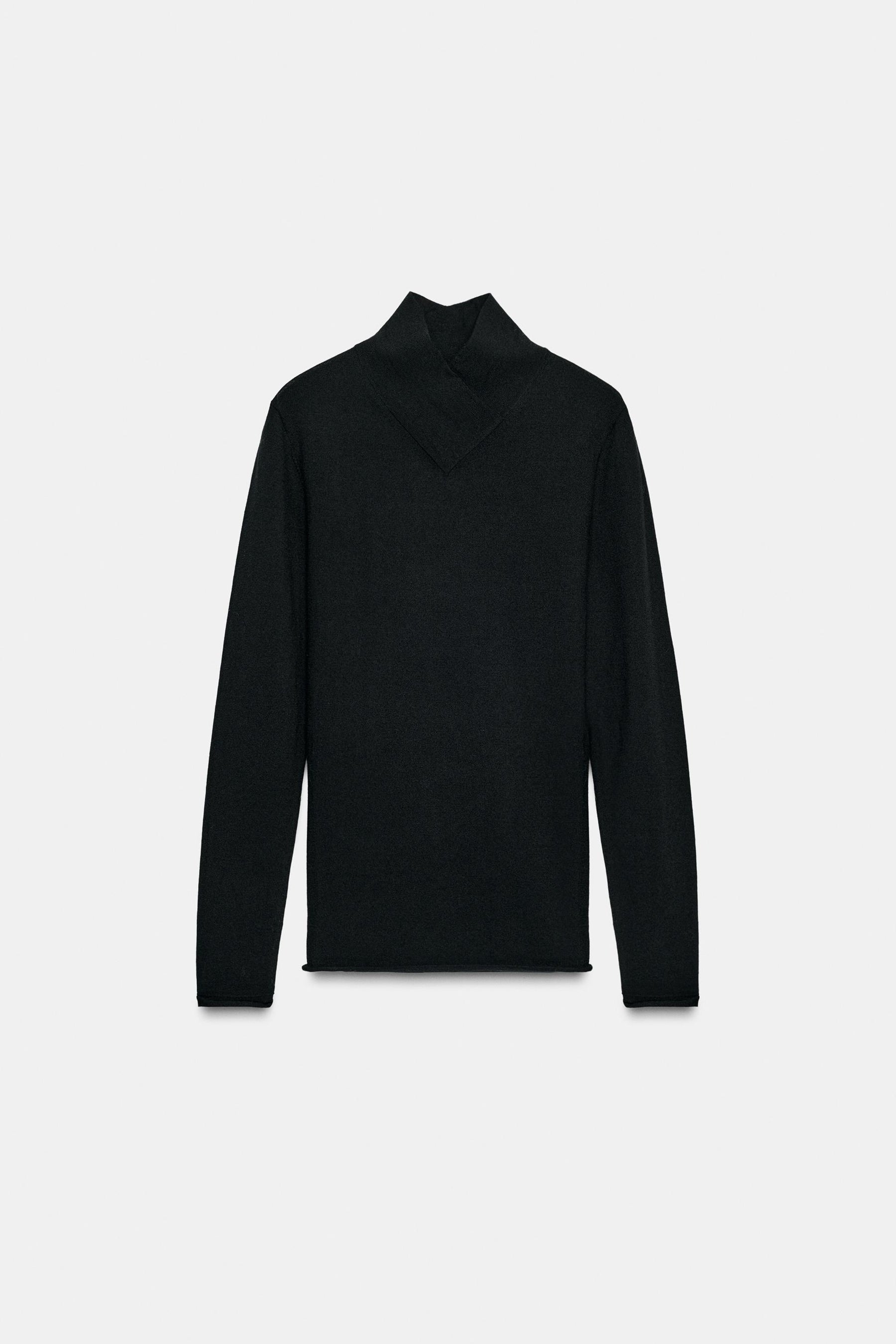 WOOL CROSSOVER JUMPER