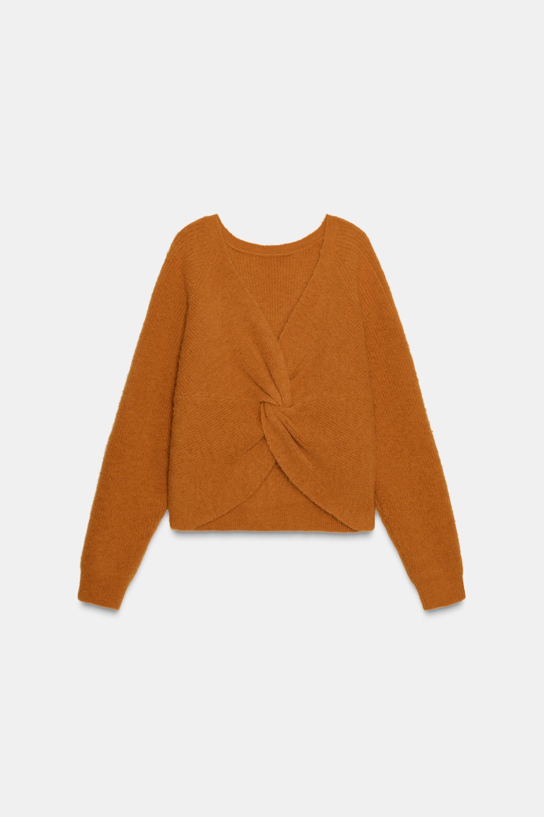 KNOTTED BACK KNIT JUMPER