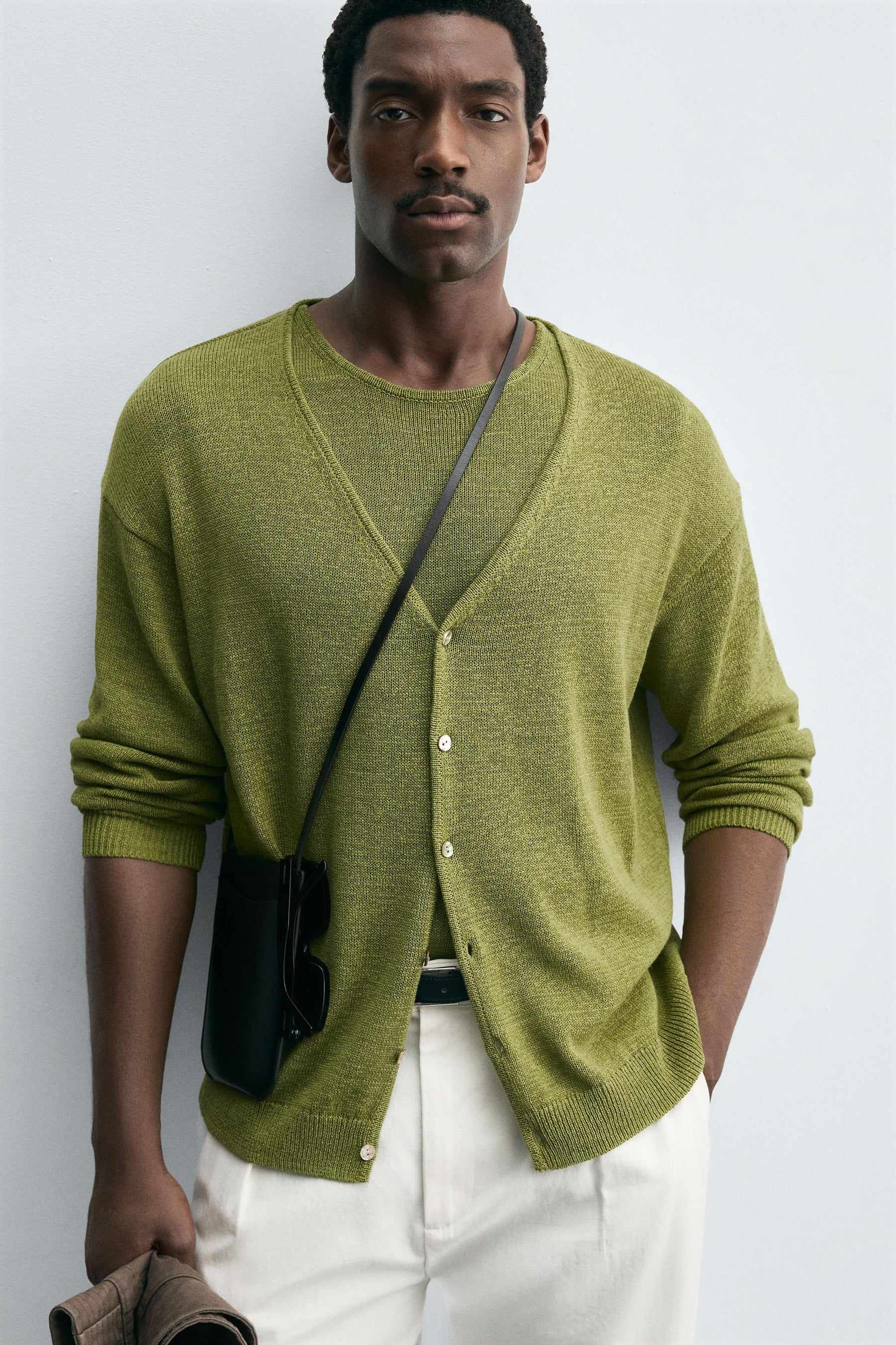 LINEN BLEND CARDIGAN - Image 7