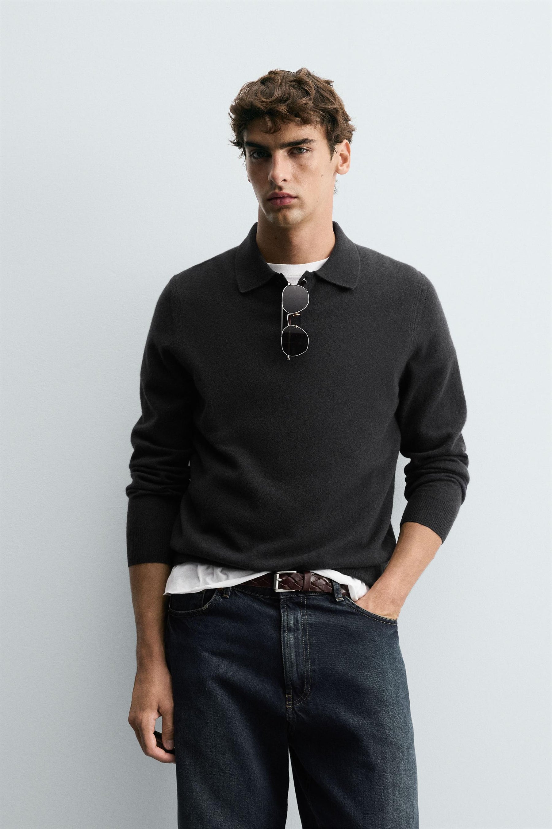 Wool Blend Polo