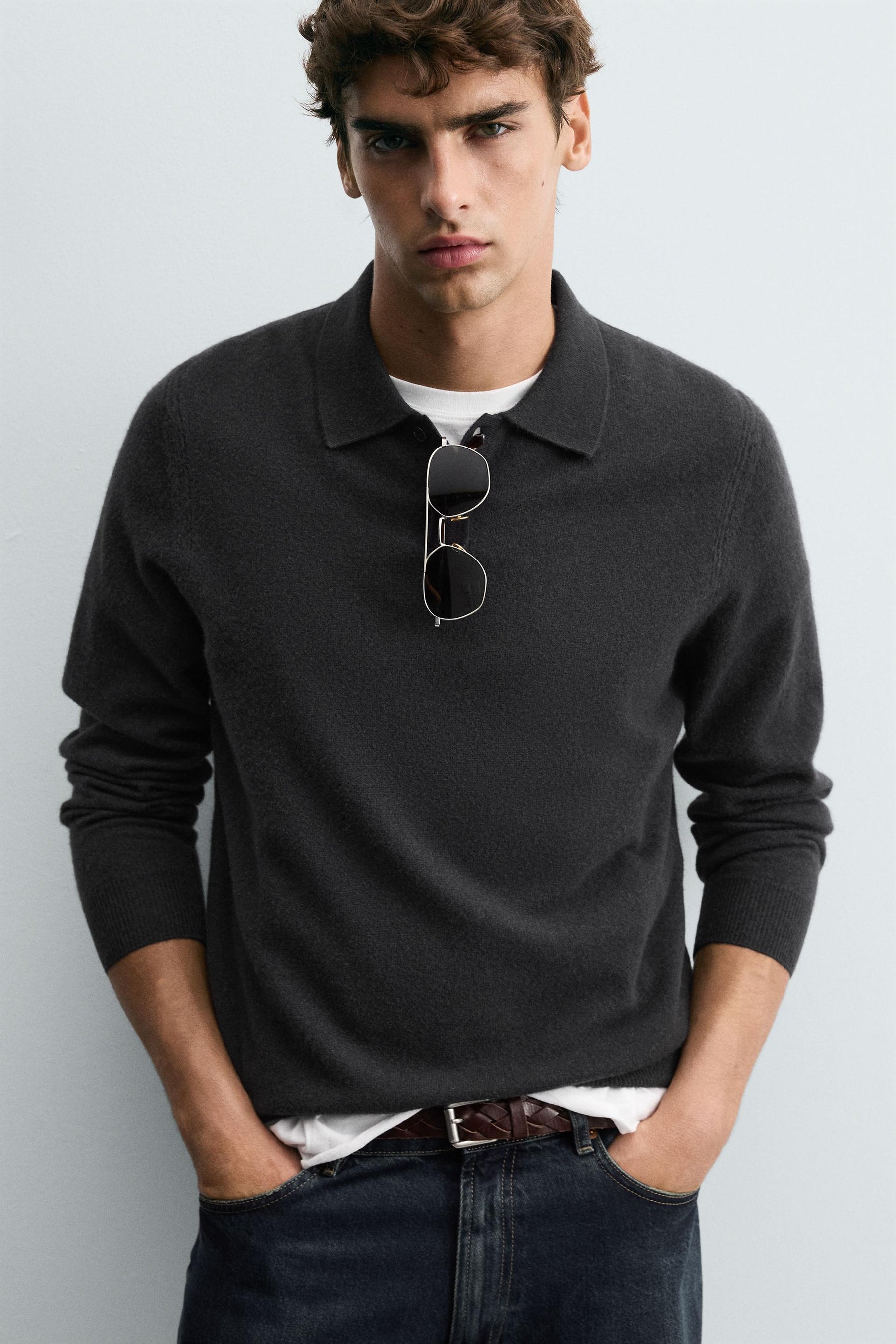 Wool Blend Polo