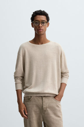 LIGHTWEIGHT LINEN SWEATER - Image 2