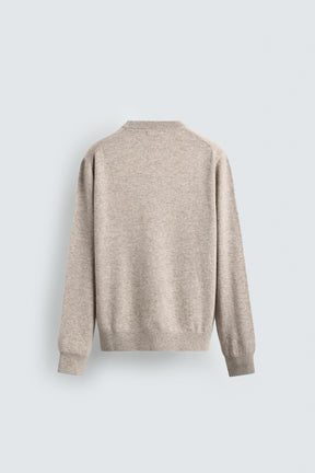 LIGHTWEIGHT WOOL - CASHMERE JUMPER - Image 7
