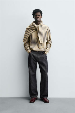 STRIPED WOOL BLEND JUMPER - Image 1