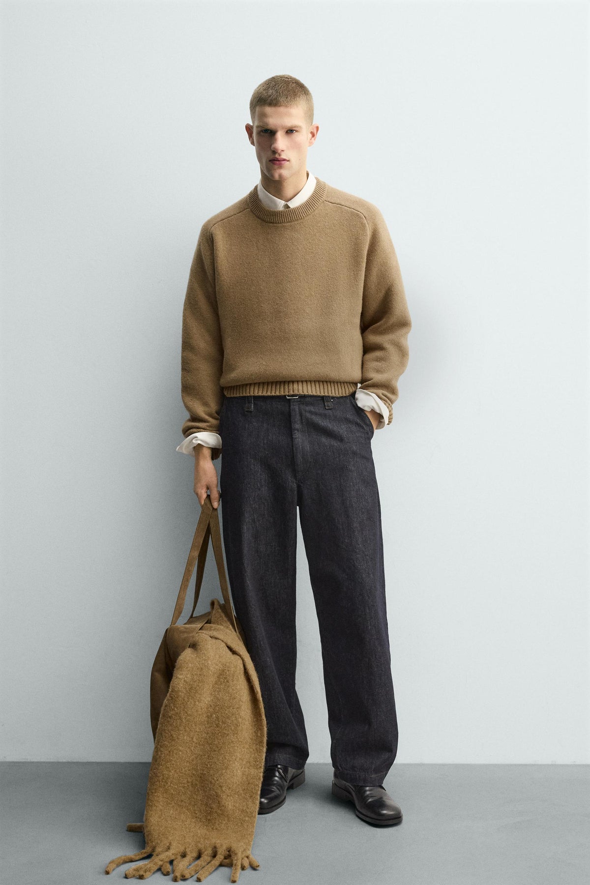 DOUBLE-FACED WOOL JUMPER - Image 1