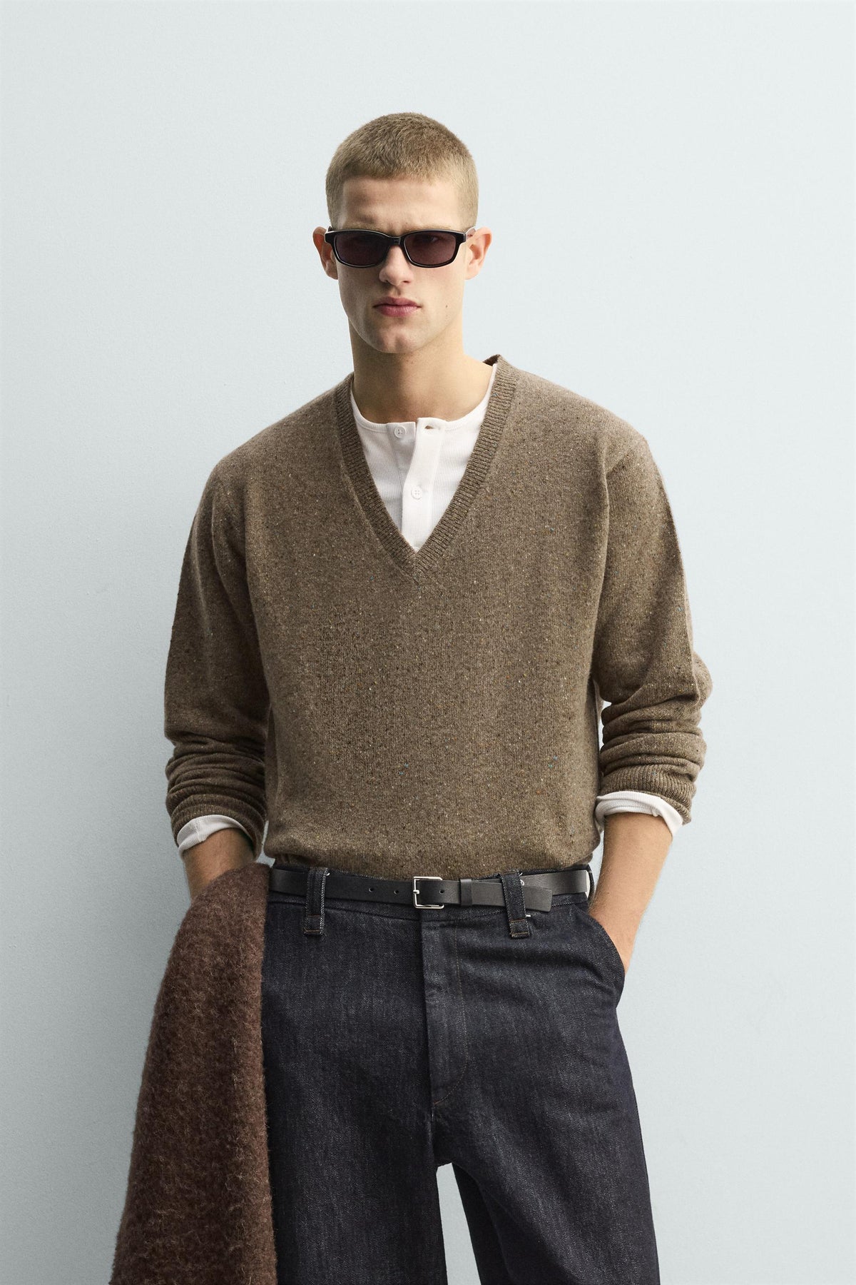 Wool Buttoned Pullover