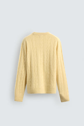 BRUSHED CABLE-KNIT TEXTURED JUMPER - Image 7