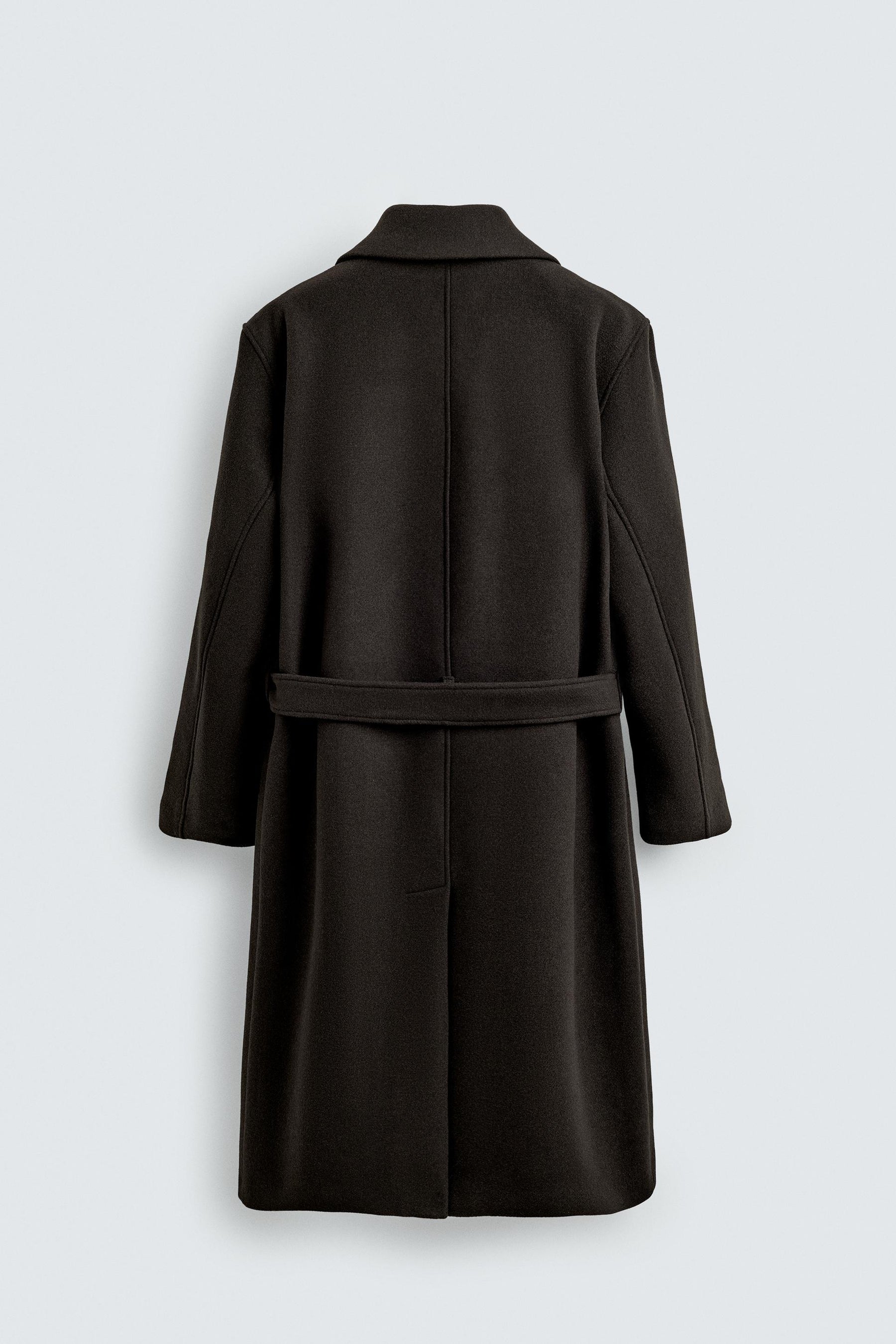 DOUBLE-BREASTED WOOL BLEND COAT WITH BELT - Image 8