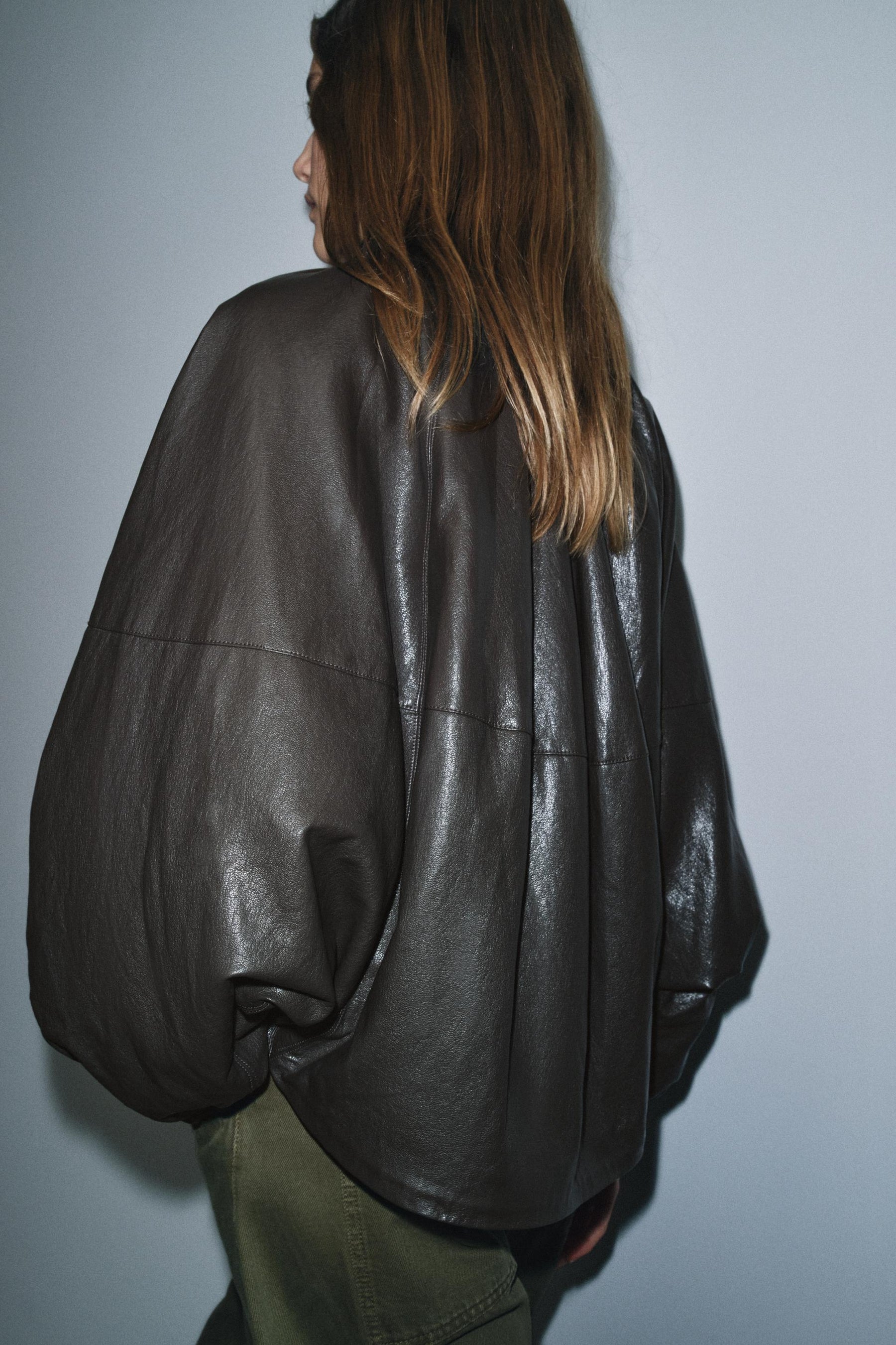 Leather Bomber Jacket