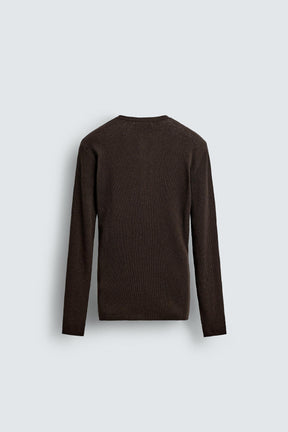 LIGHTWEIGHT GRANDAD COLLAR JUMPER - Image 6