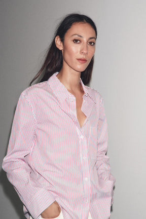 Striped Poplin Shirt
