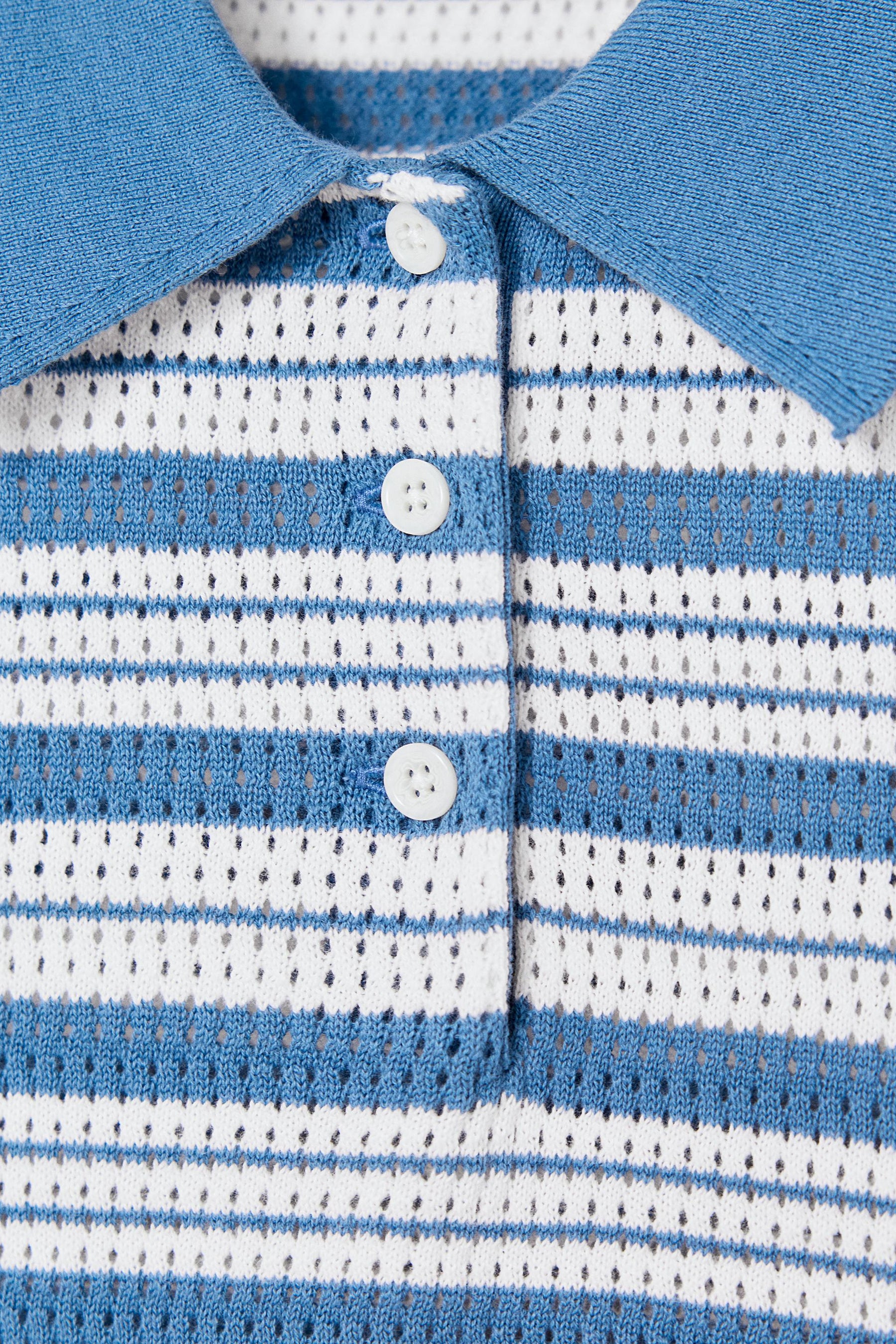 LIMITED EDITION STRIPED KNIT POLO SHIRT - Image 6
