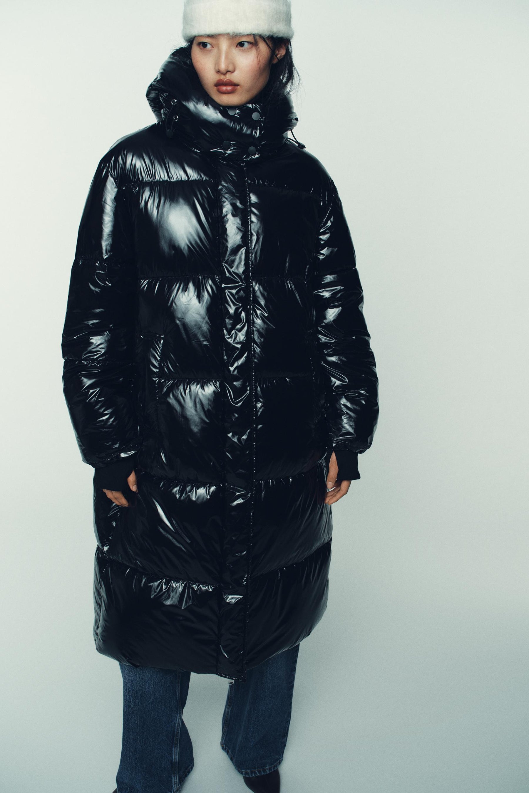 LONG SHINY ANORAK - Image 3