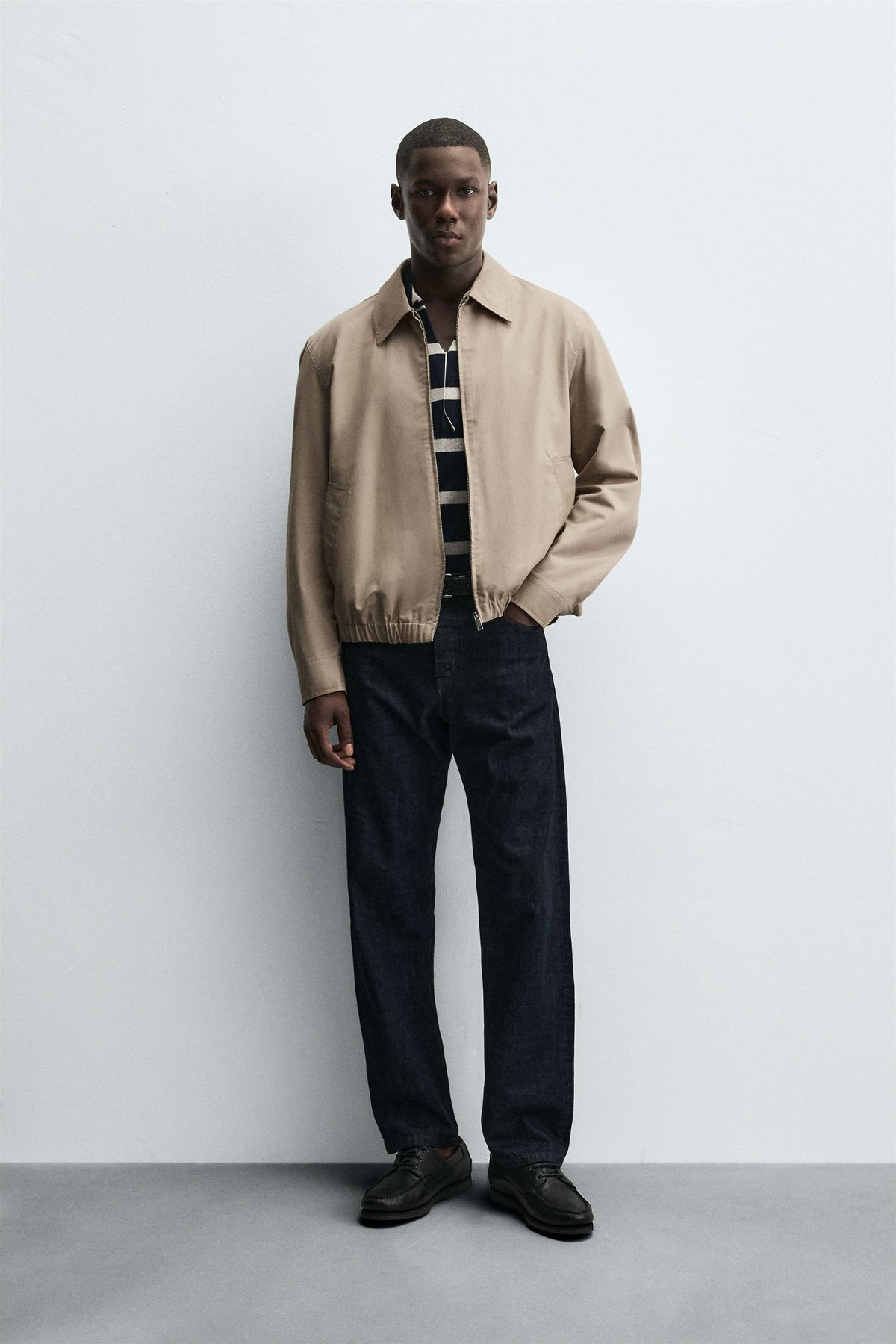 REGULAR FIT COTTON JACKET - Image 1