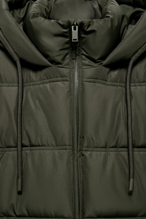 SHORT WATER-REPELLENT AND WINDPROOF HOODED ANORAK - Image 8