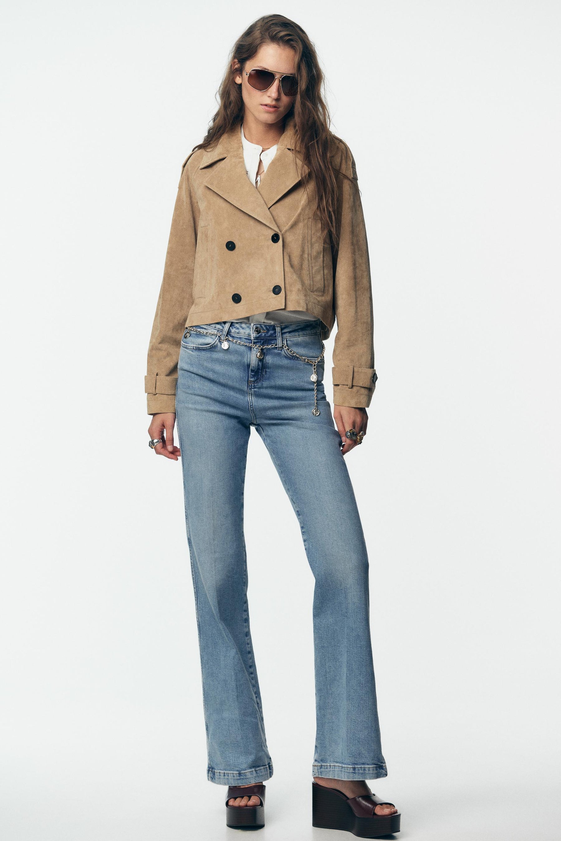 Leather Cropped Jacket