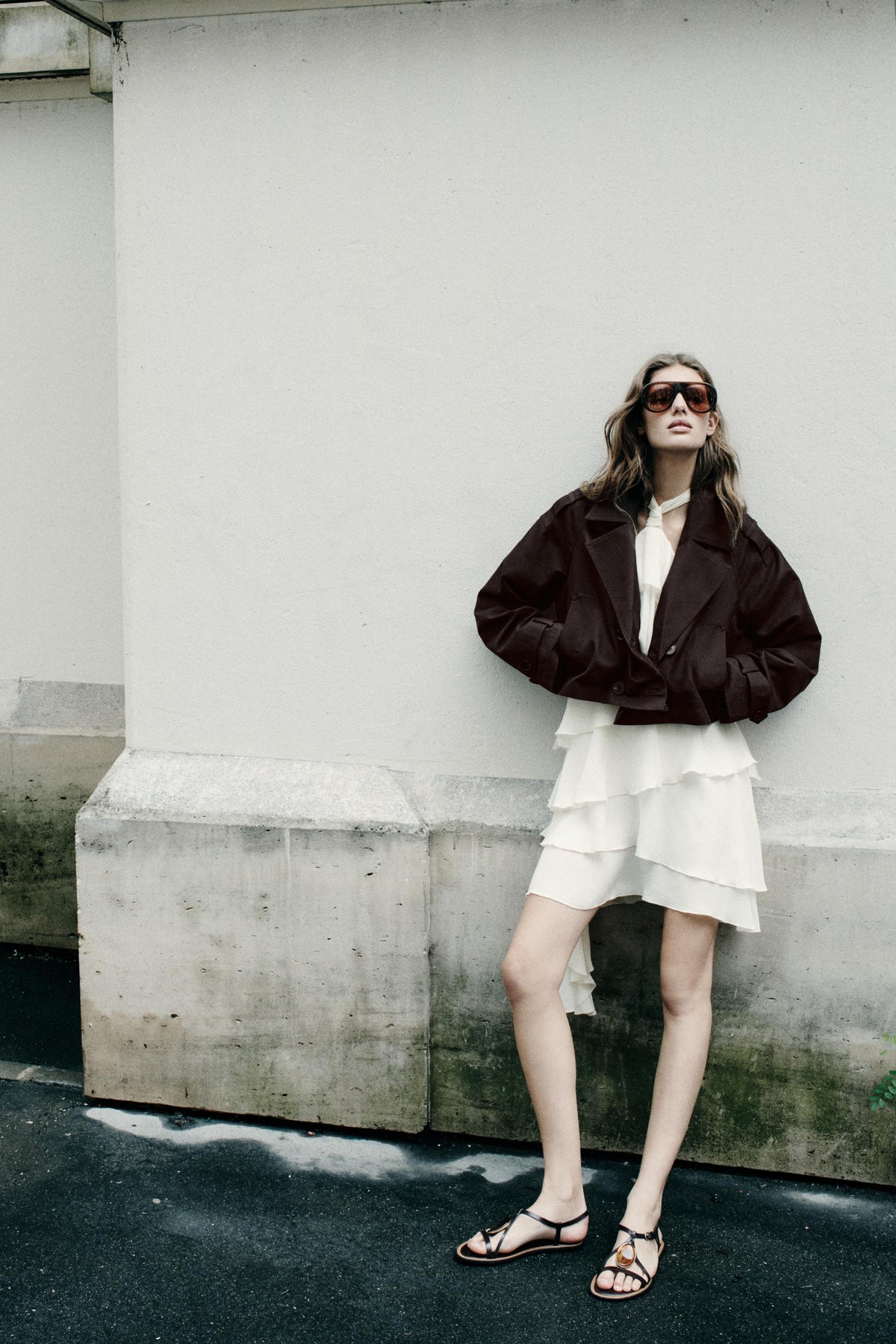 DOUBLE-BREASTED SHORT JACKET - Image 1