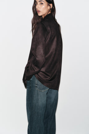 FAUX SUEDE BLAZER - Image 5