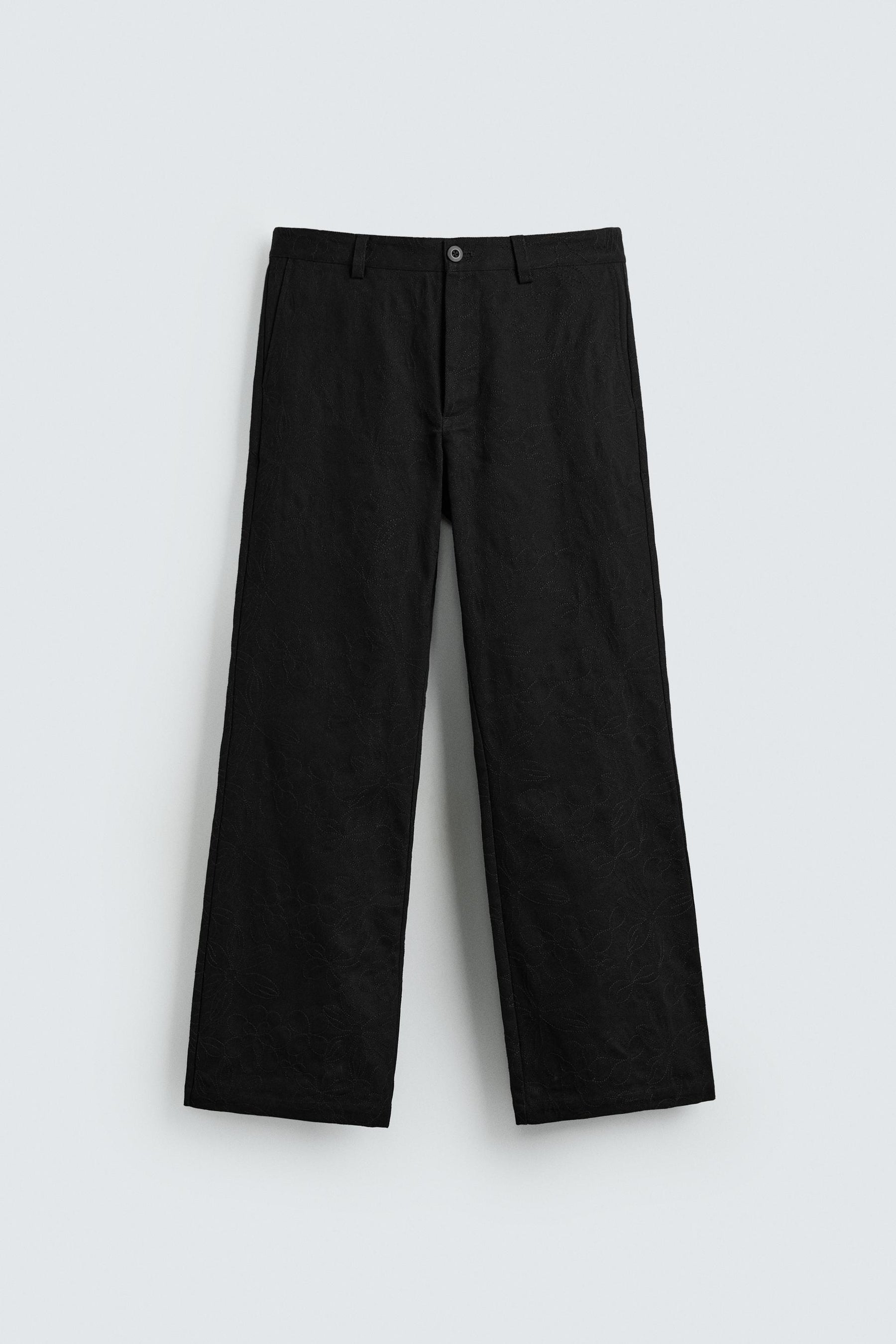FLORAL EMBROIDERY TROUSERS - Image 7