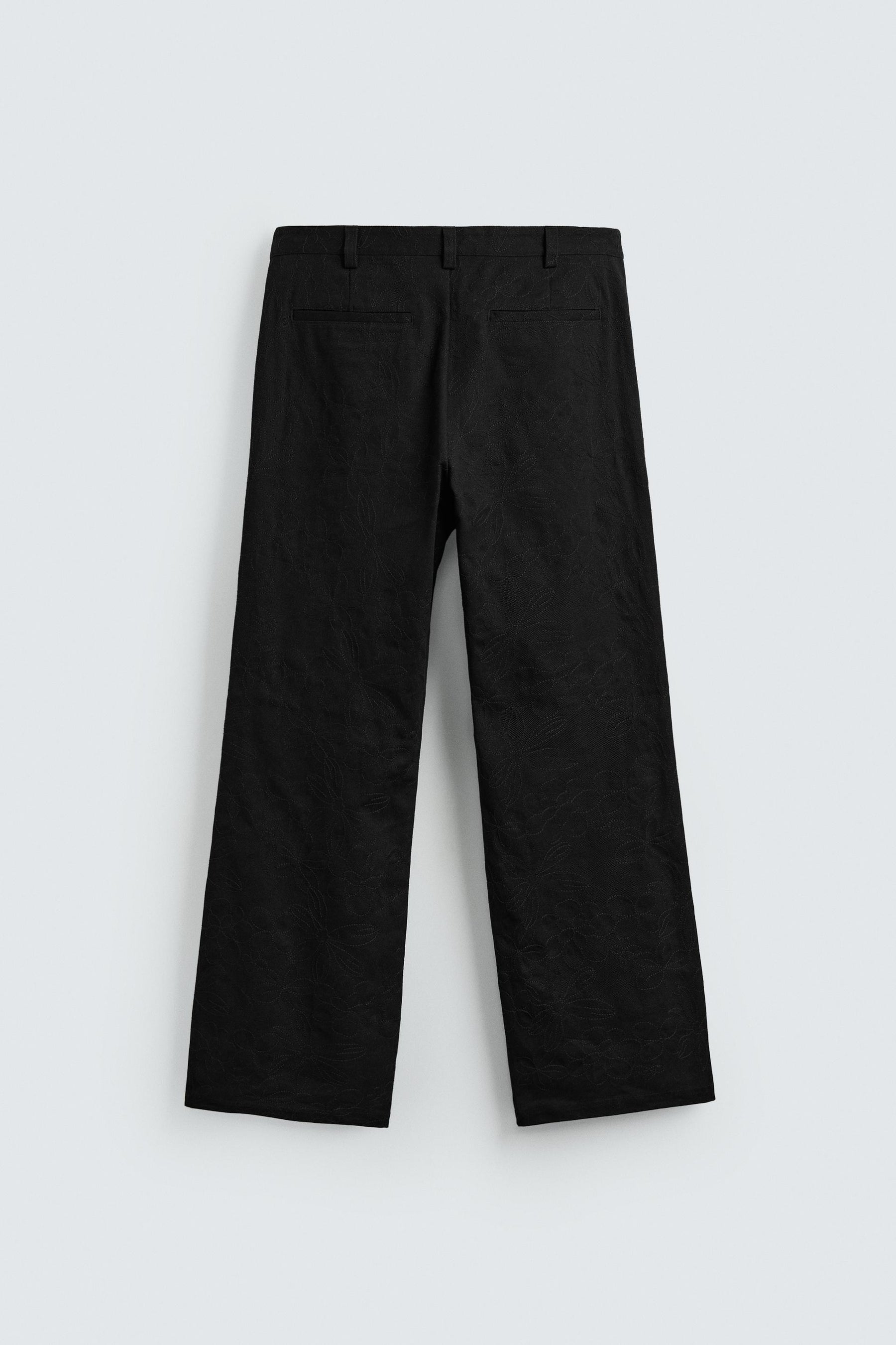FLORAL EMBROIDERY TROUSERS - Image 8