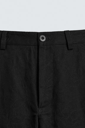 FLORAL EMBROIDERY TROUSERS - Image 9