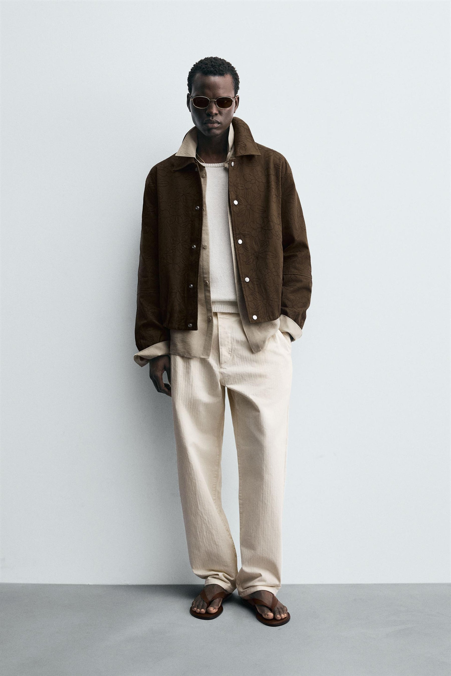 FLORAL JACQUARD JACKET - Image 1