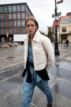 Bouclé Jacket with Pockets