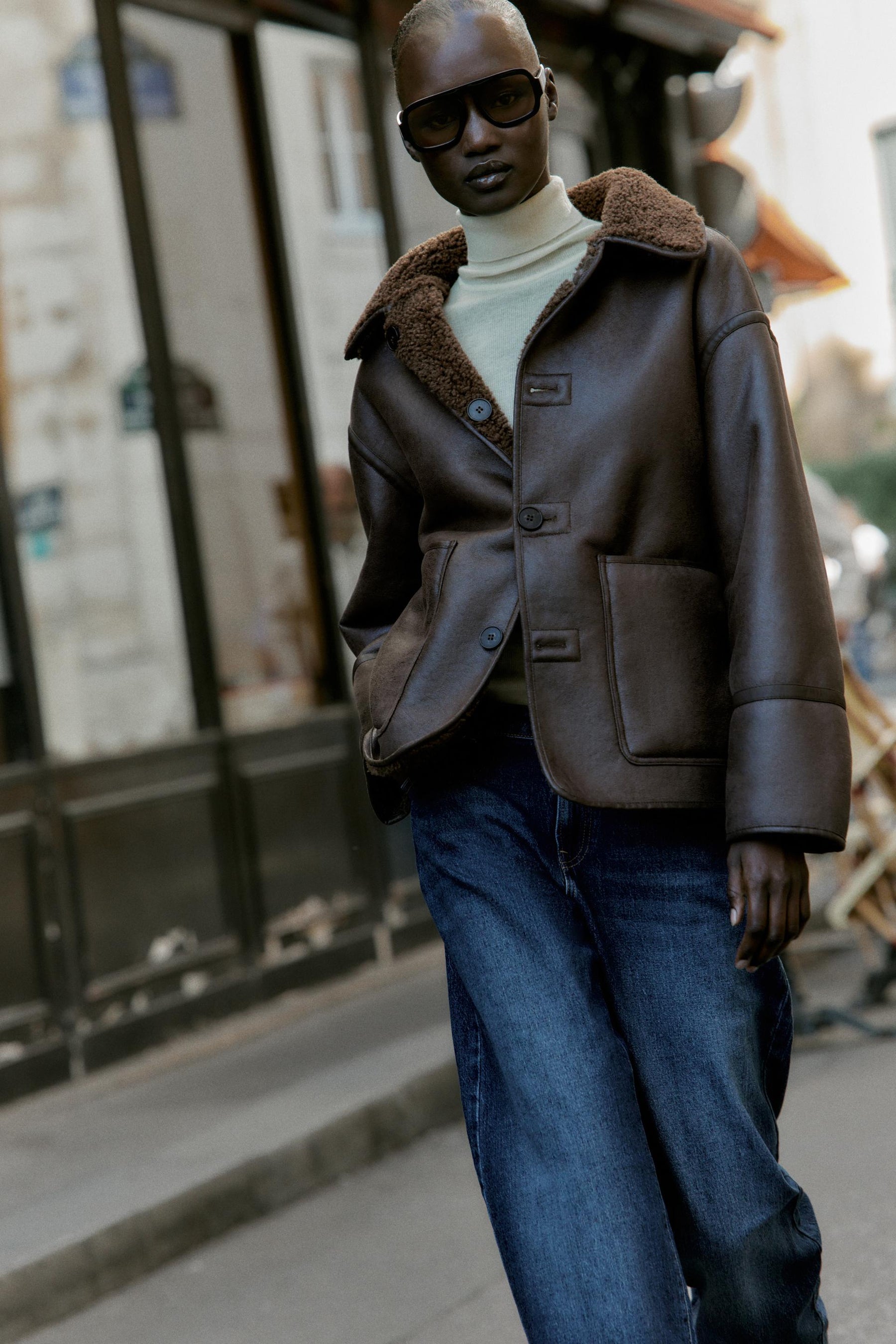 REVERSIBLE DOUBLE-FACED JACKET