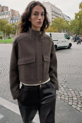 SOFT HIGH NECK JACKET - Image 2