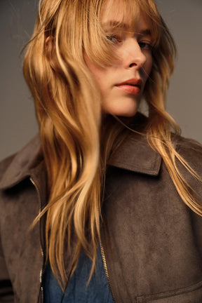 FAUX SUEDE JACKET