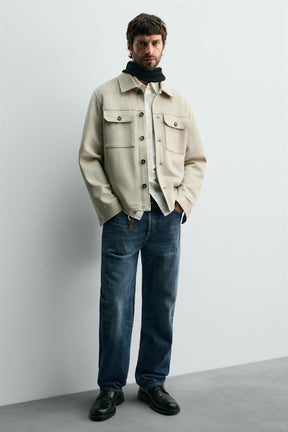 FAUX SUEDE OVERSHIRT - Image 7