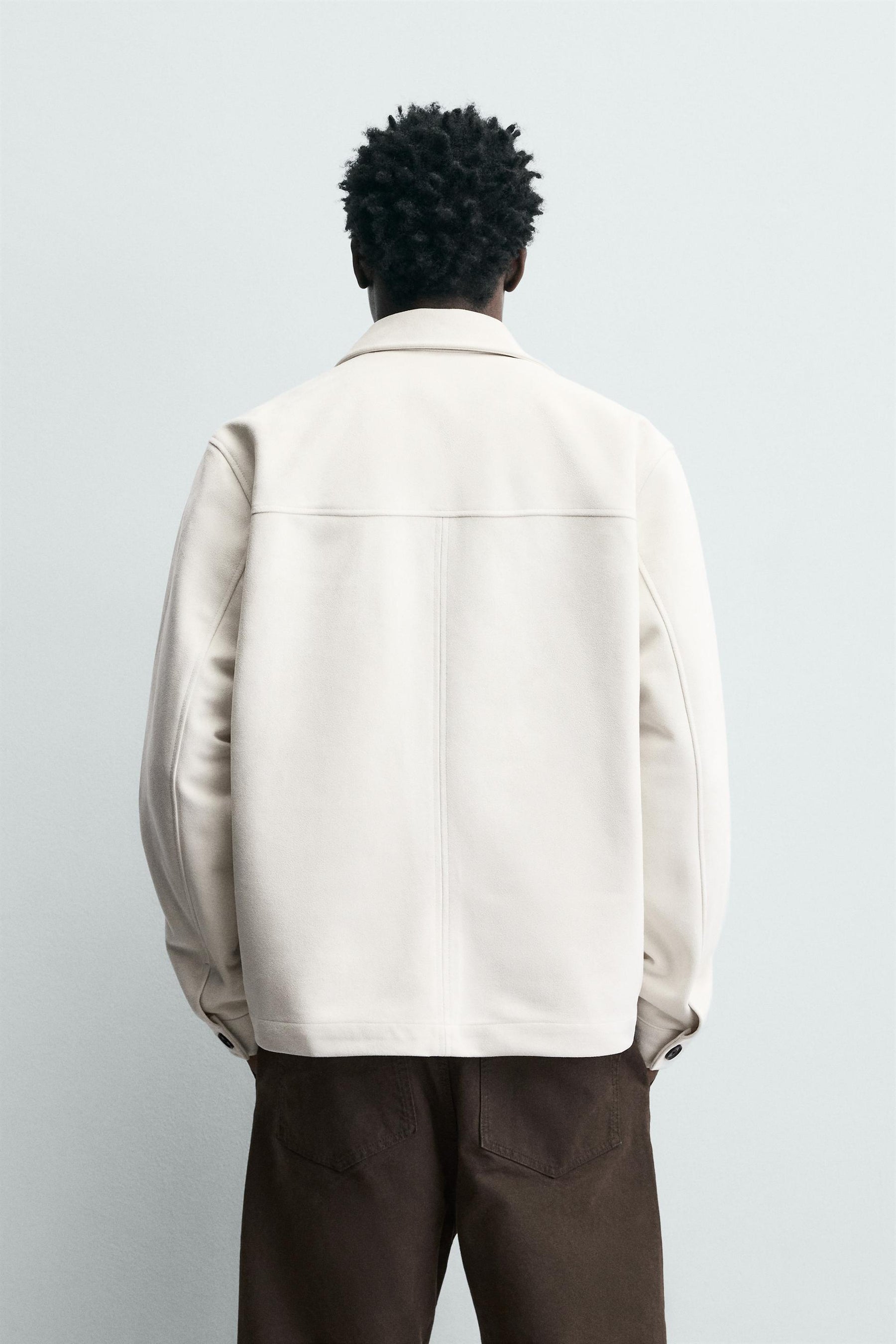 FAUX SUEDE OVERSHIRT - Image 3