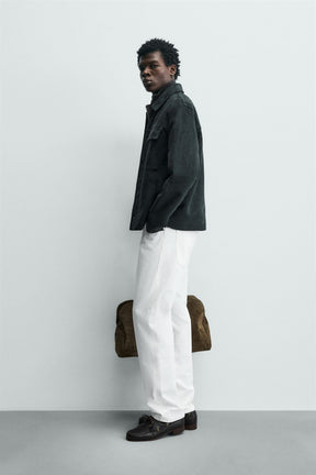 FAUX SUEDE OVERSHIRT - Image 4