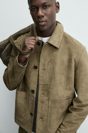Faux Suede Jacket