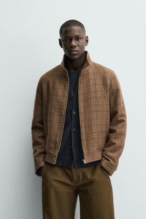 CHECK WOOL BLEND OVERSHIRT - Image 2