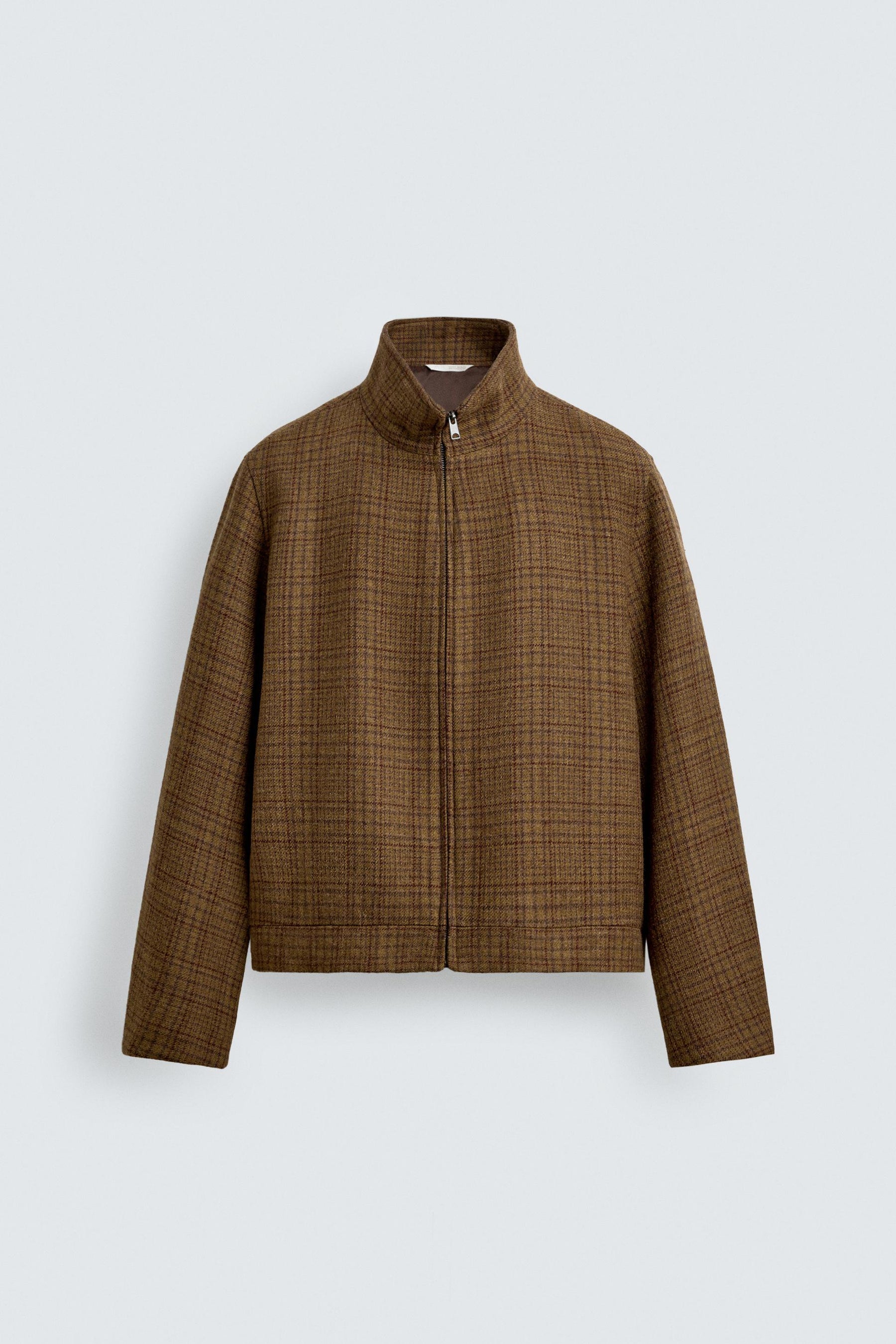 CHECK WOOL BLEND OVERSHIRT - Image 8