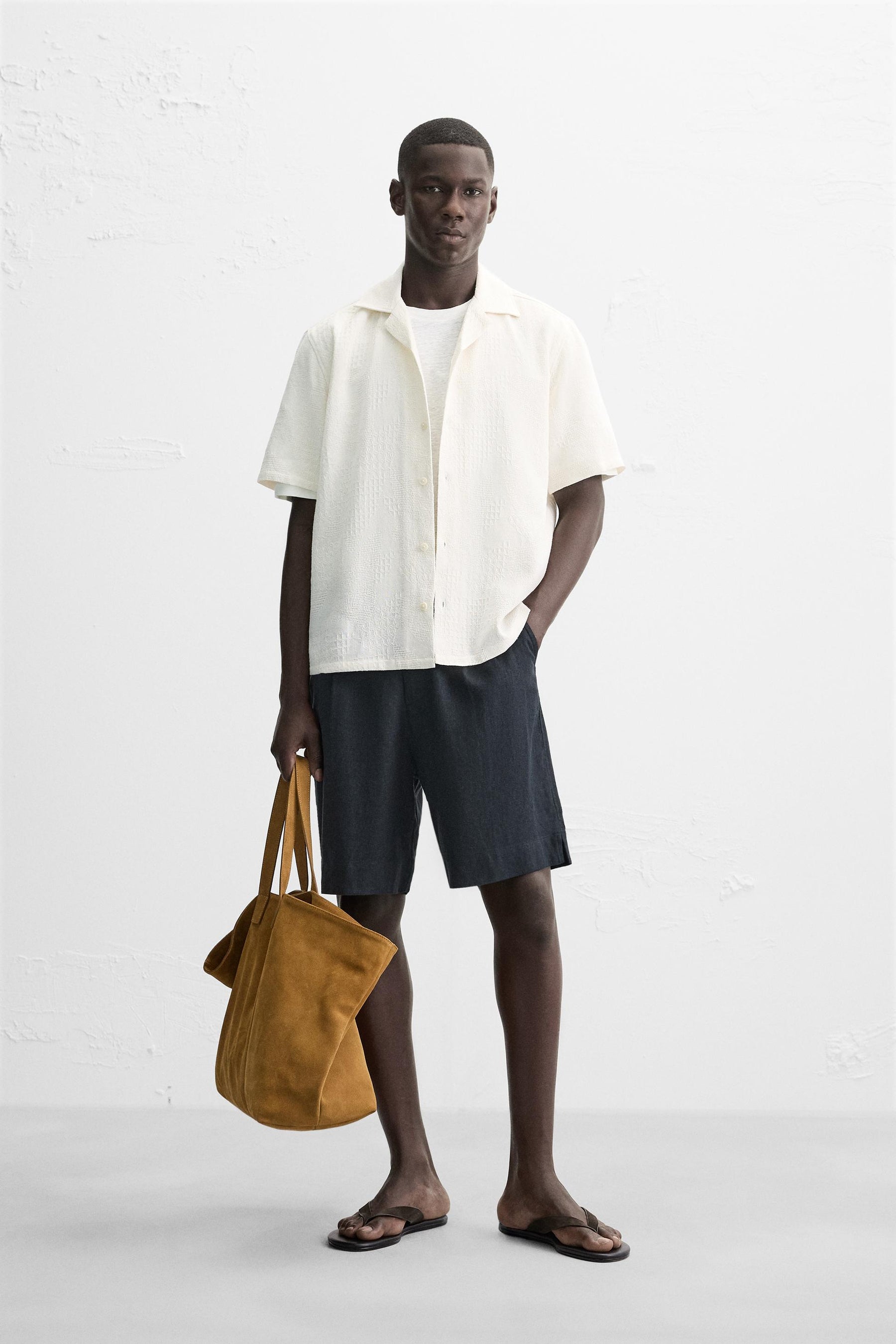 RELAXED FIT JACQUARD SHIRT - Image 1