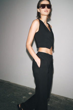 Straight-Leg Trousers