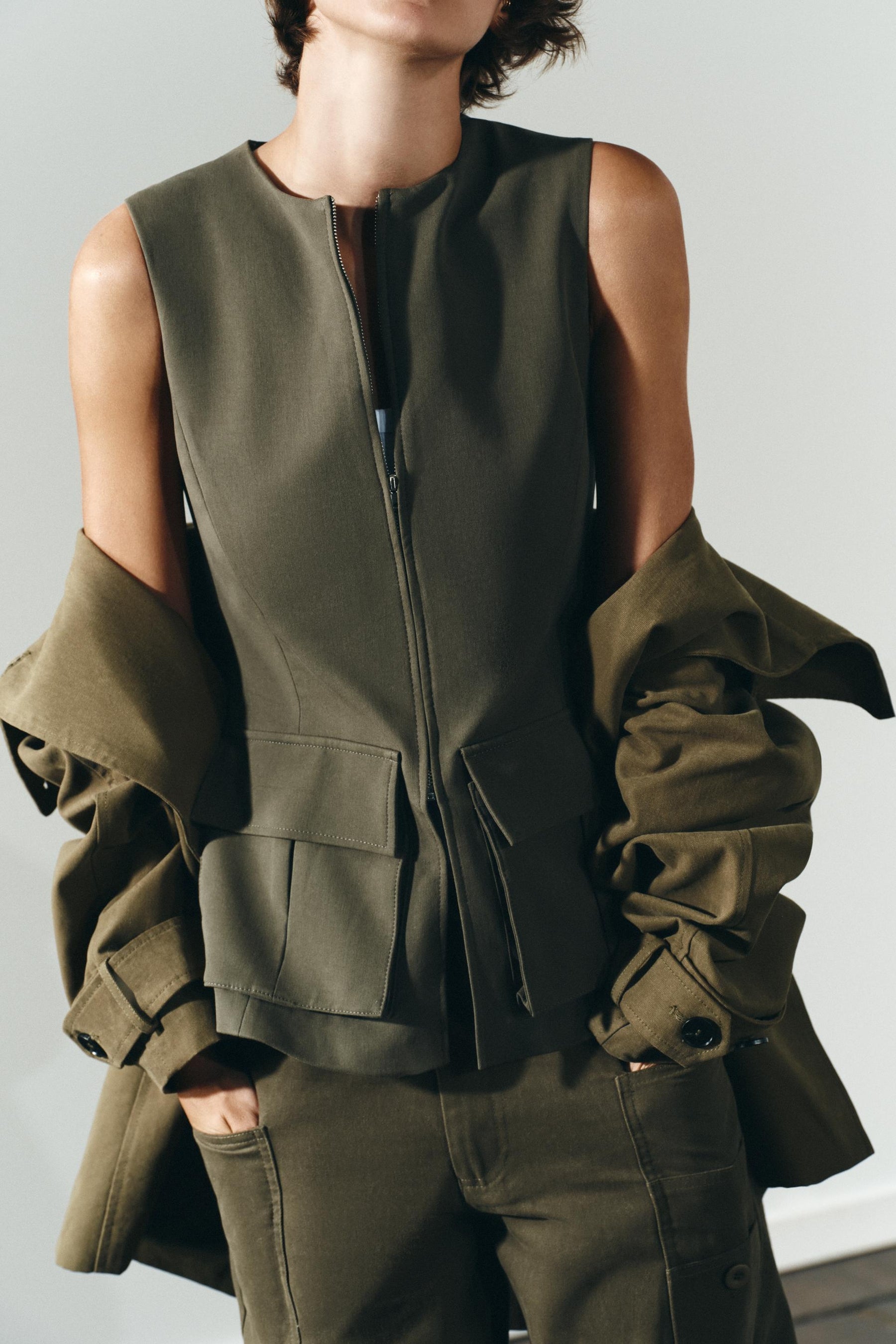 Cotton Stretch Top with