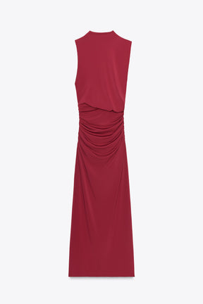 LONG GATHERED DRESS - Image 6