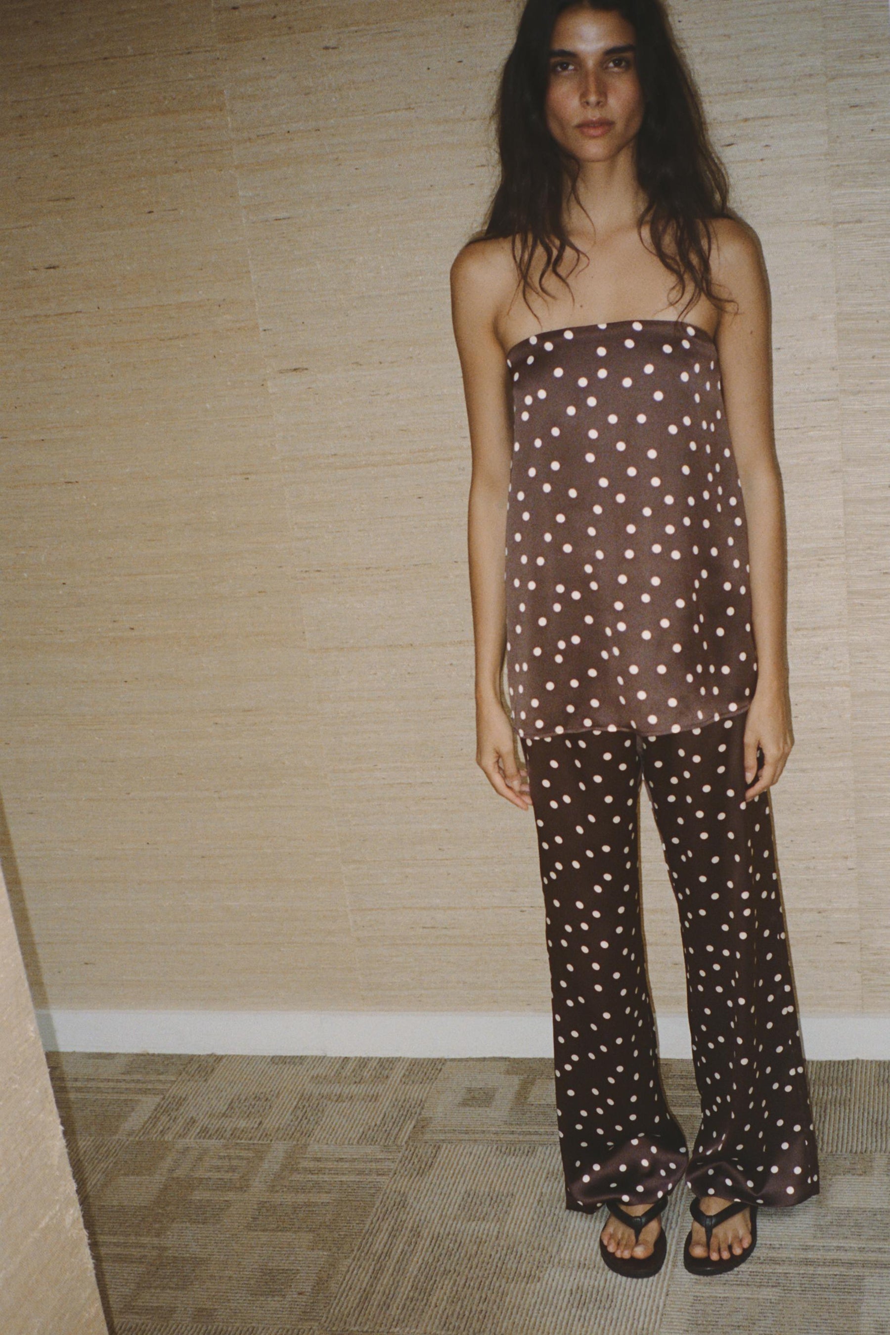 Satin High-Waist Trousers