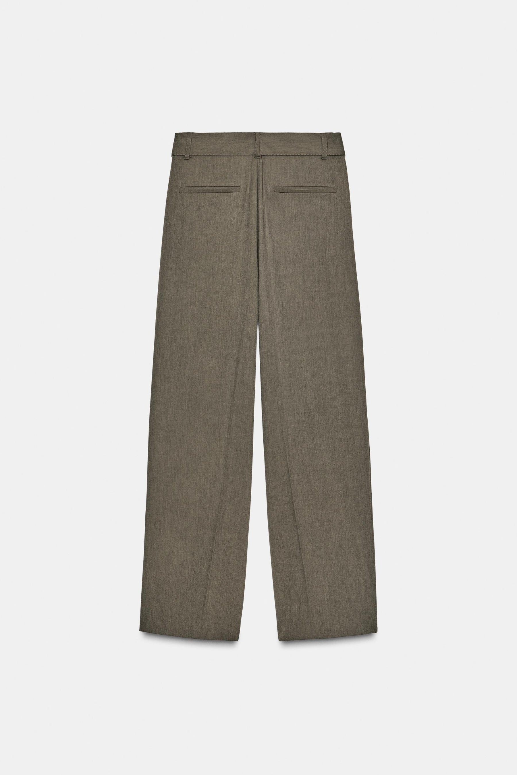 PLEATED TROUSERS WITH BELT