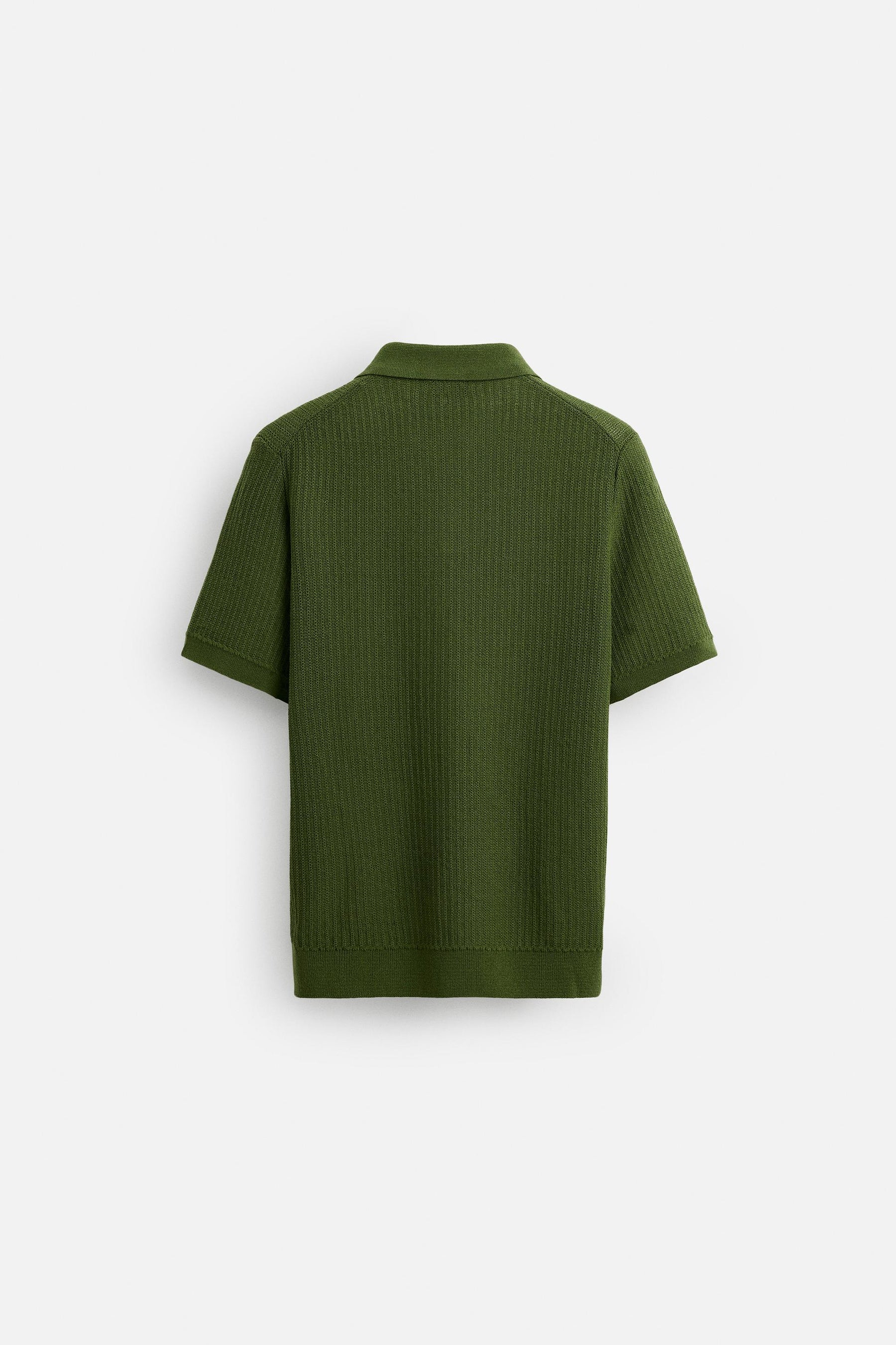 TEXTURED KNIT POLO SHIRT - Image 6