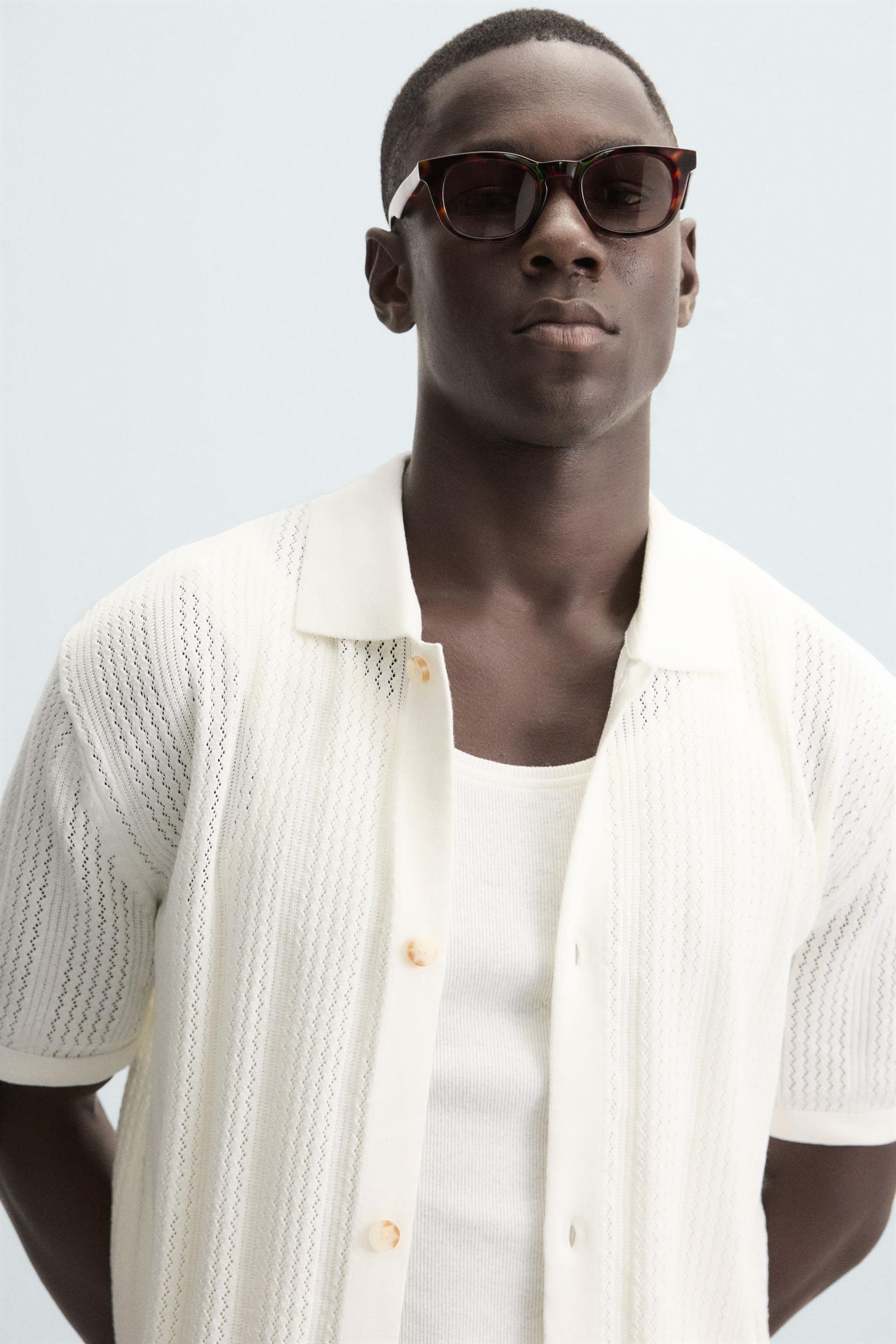 OPENWORK KNIT SHIRT - Image 5