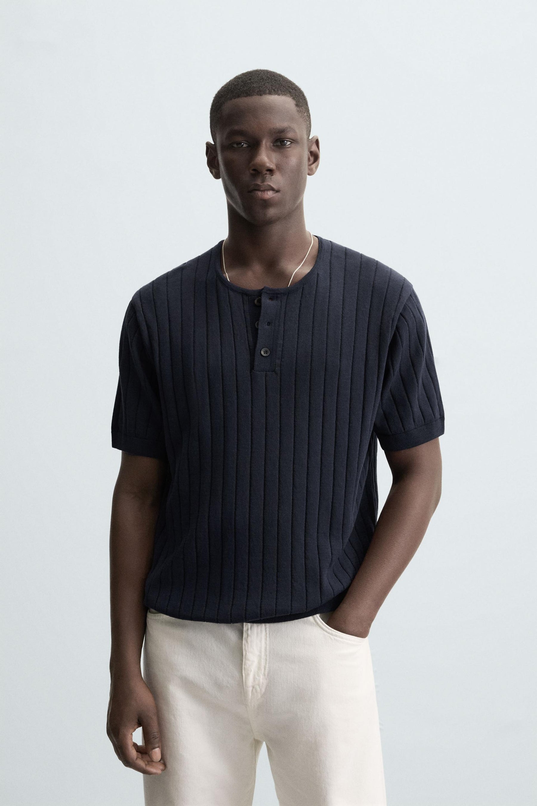 BAKER NECK KNITTED T-SHIRT - Image 2