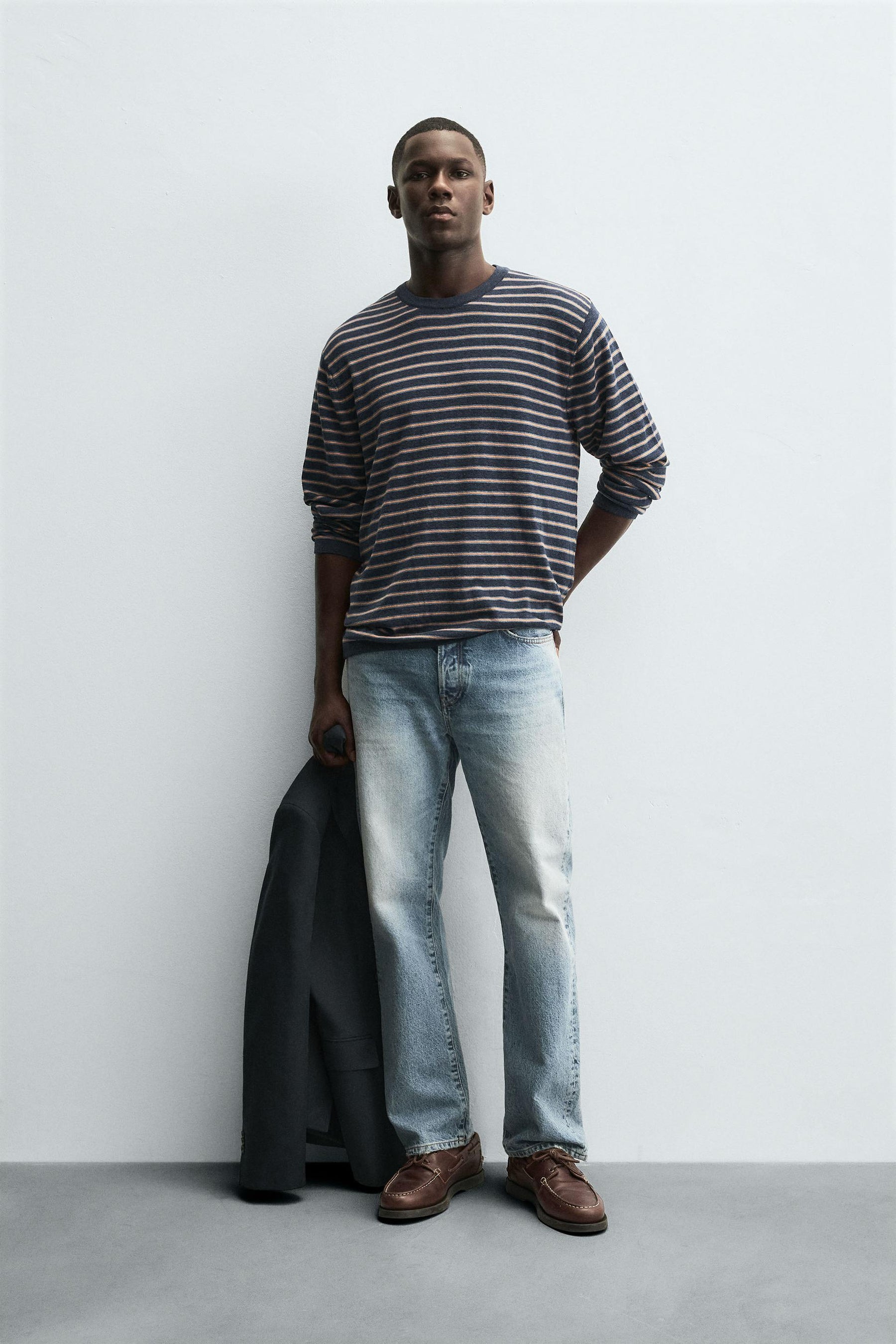 STRIPED JACQUARD SWEATER - Image 1
